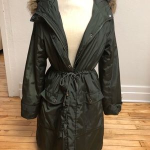 Forever 21 Parka w/Removable Fur